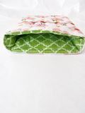 Playful Coral Blossoms Quilted E-Reader and Book Sleeves