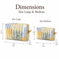 Blue & Yellow Floral Patchwork Large Make-up Bag