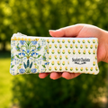 Blue & Yellow Floral Patchwork Pencil Case
