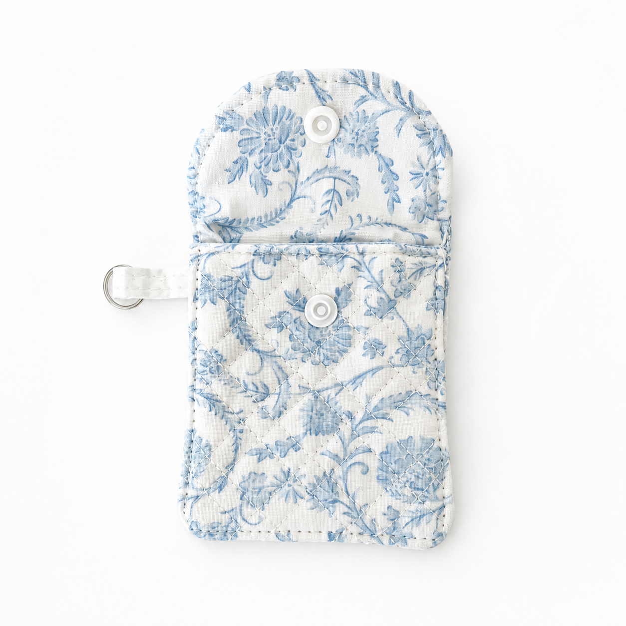 Cottage Blue Chinoiserie Earbud Case