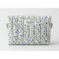 Delicate Purple Floral Large Makeup Bag