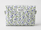 Delicate Purple Floral Large Makeup Bag