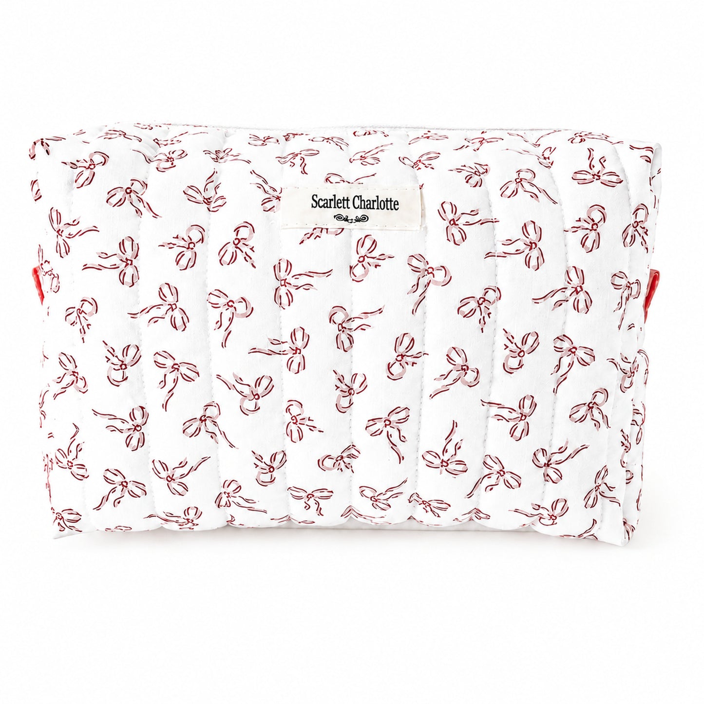 Small Pink Bows Large Make-up Bag