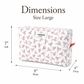 Small Pink Bows Large Make-up Bag