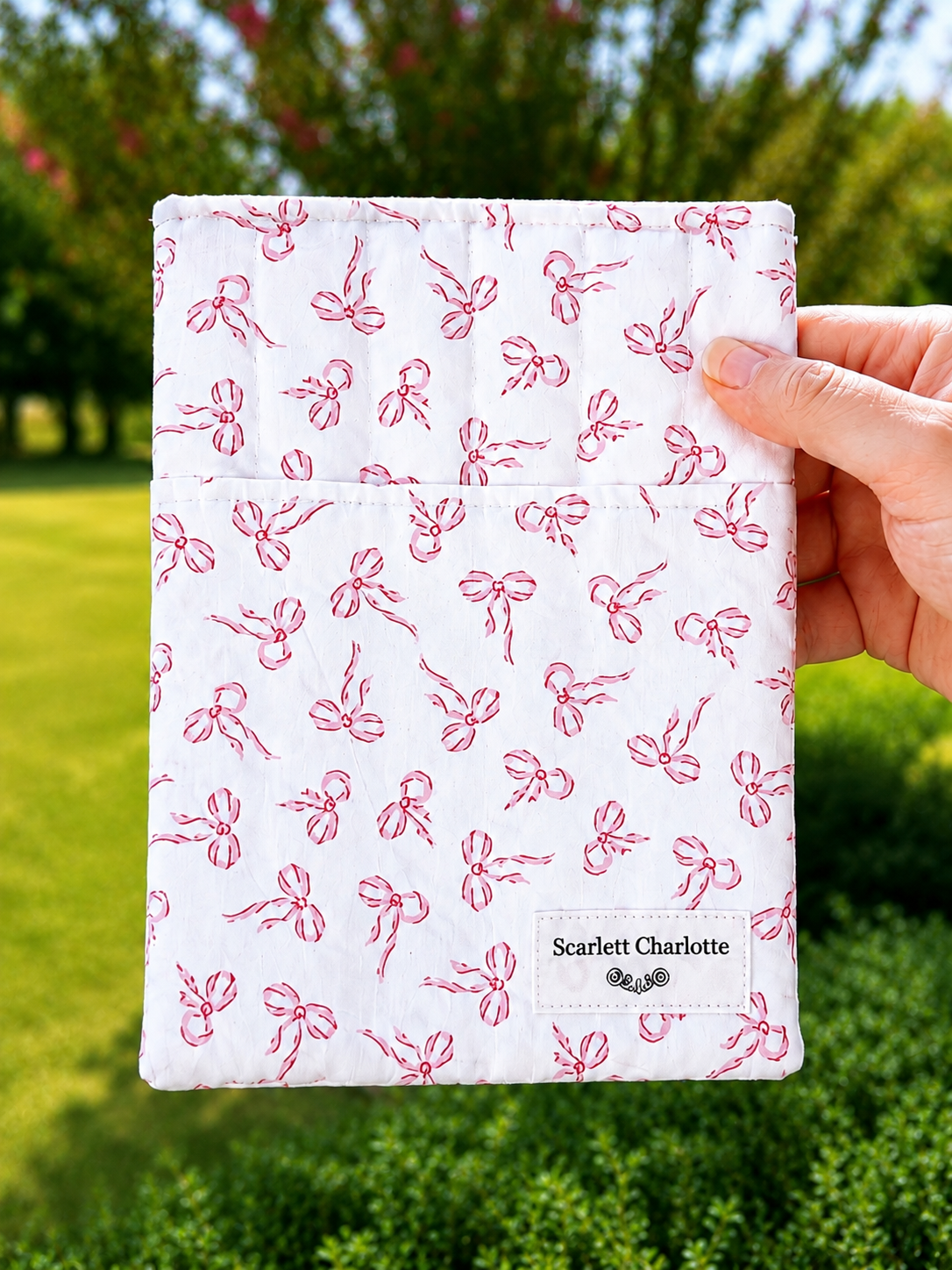 Small Pink Bows E-Reader & Book Sleeves